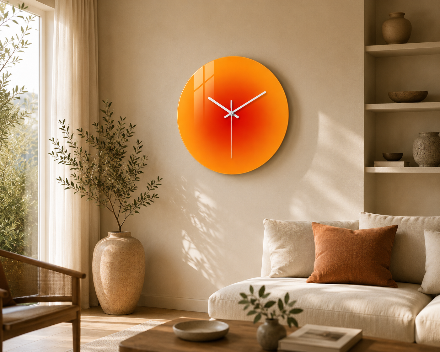 SunFlare™ Glass Wall Clock