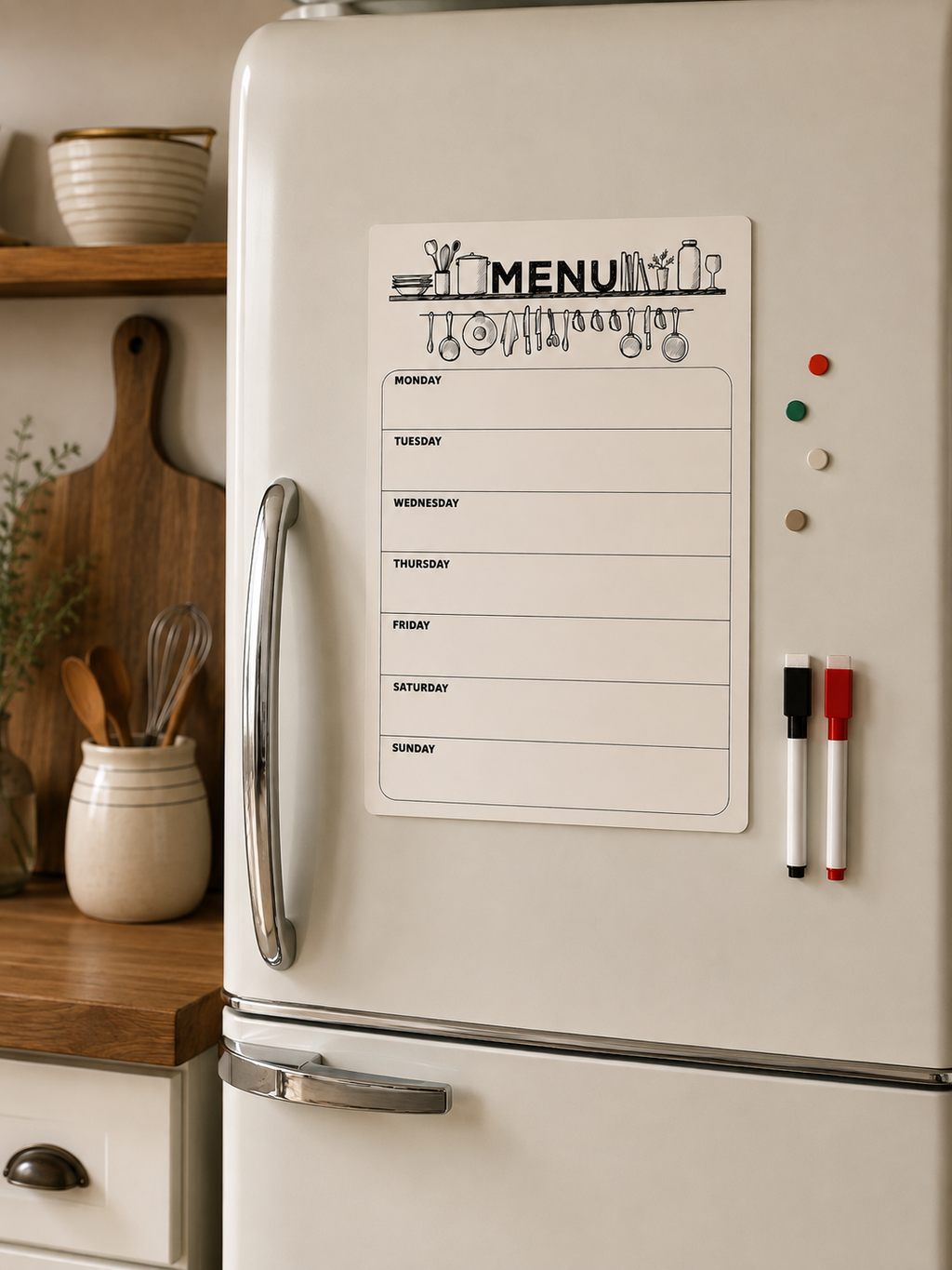 Magnetic Weekly Meal Planner