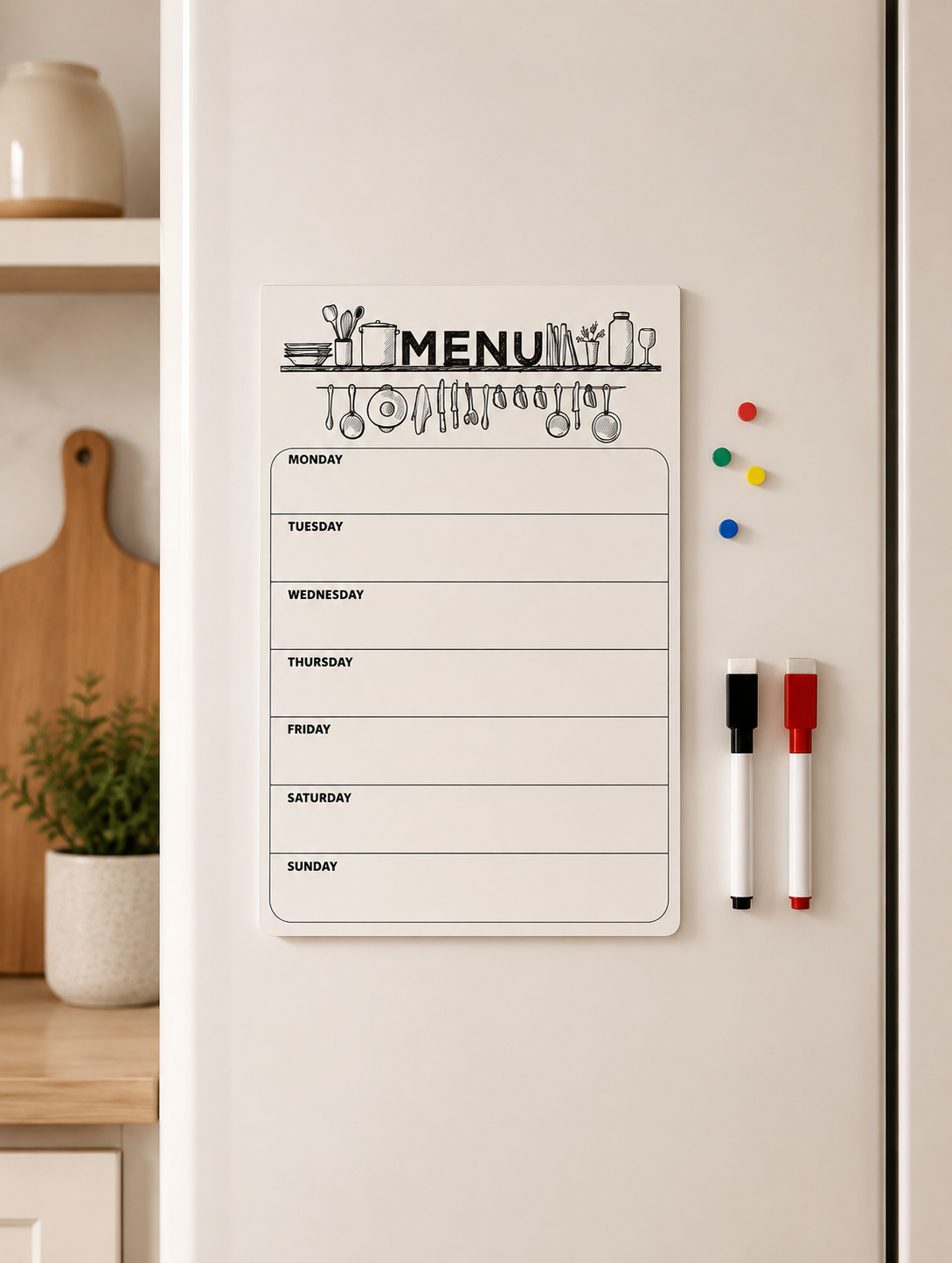 Magnetic Weekly Meal Planner