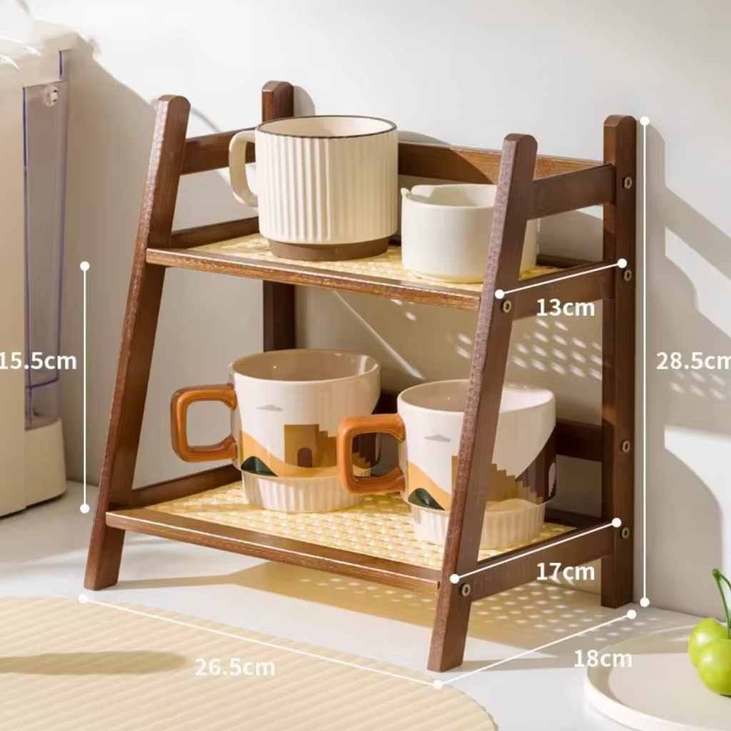 2-Layer Cup Shelf Organizer