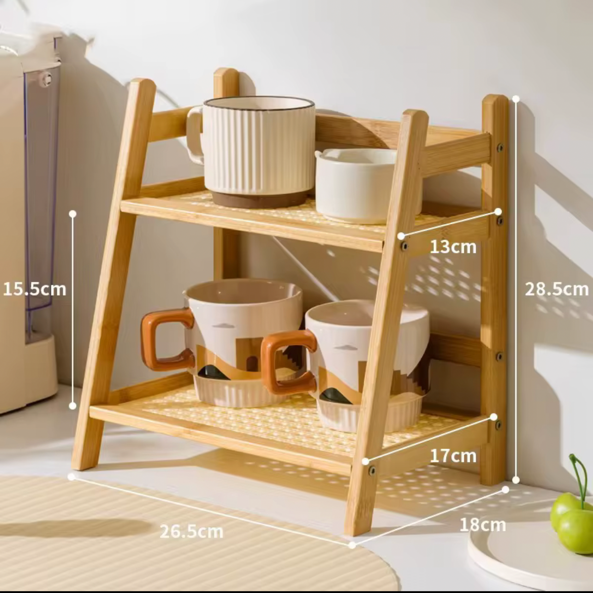 2-Layer Cup Shelf Organizer