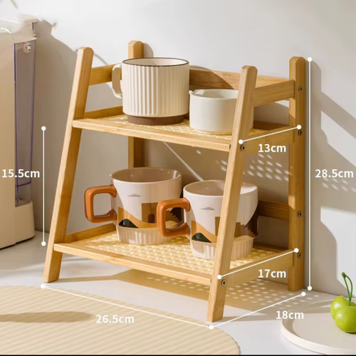 2-Layer Cup Shelf Organizer